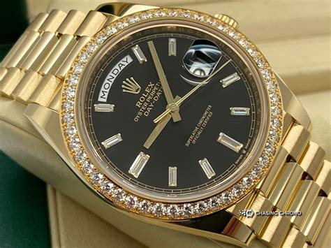 rolex day date 40 with diamonds|rolex day date 40 models.